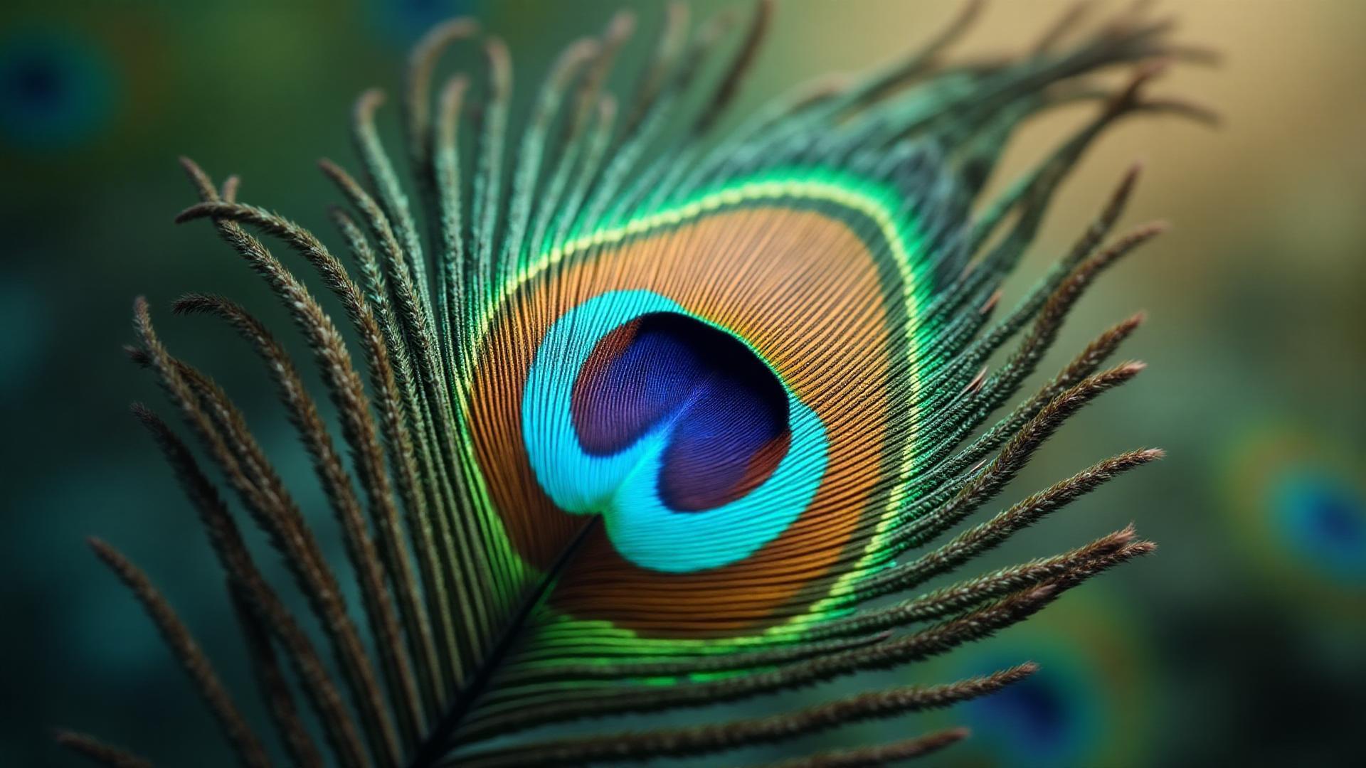 Peacock Feather Background
